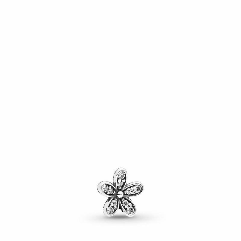 Pandora Sparkling Daisy Petite Locket Charm Ireland - Sterling Silver/Cubic Zirconia - 480632BKD